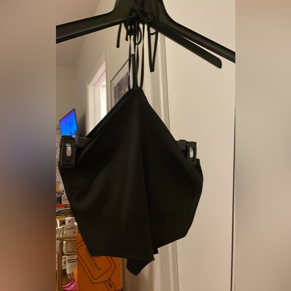 Black Halter Top